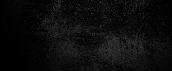 Scary on damaged grungy crack and broken concrete bricks wall and floor, black and white photo concept of horror and Halloween 