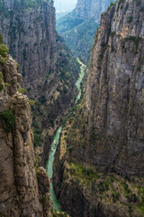 Antalya Tazı Canyon and the Köprü Stream that beautifies the canyon