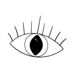 Eye of Providence Vector Doodle Illustration