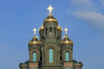 Fototapeta na wymiar Orthodox church on a summer evening