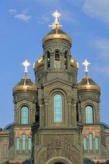 Fototapeta na wymiar Orthodox church on a summer evening