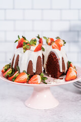 Red velvet bundt cake