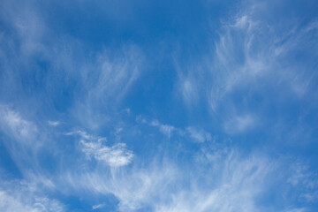 Obraz premium Background with clouds in the blue sky