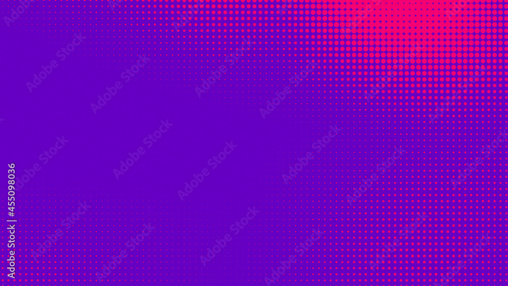 Aufkleber dots halftone purple pink color pattern gradient texture with technology digital background. pop art
