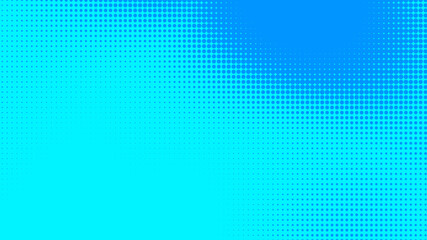 Fototapeta premium Dots halftone blue color pattern gradient texture with technology digital background. Dots pop art comics with summer background.