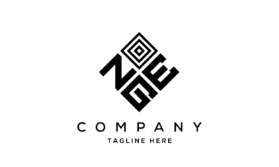 NEG square three latter logo vector