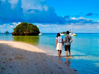 couple on the beach