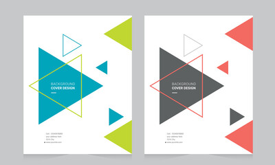 Cover design for annual report and business catalog, magazine, flyer or booklet. Brochure template layout. A4 cover vector EPS-10