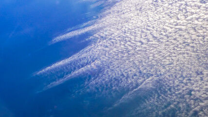 Clouds seen from the sky 