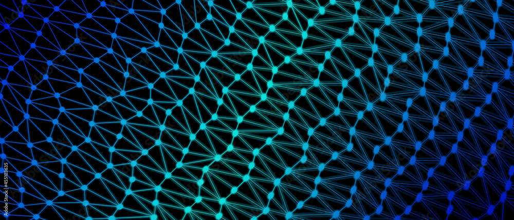 Poster abstract background dot and connect line for cyber technology