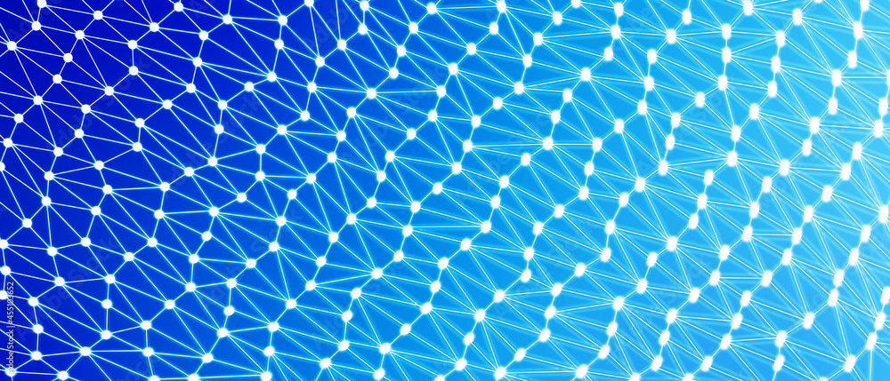 Poster abstract background dot and connect line for cyber technology