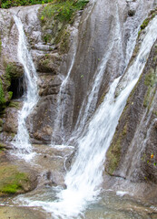 Waterfall on a mountain river.