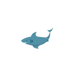 Cute shark illustration. Great shark. Vector illustration.