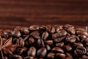 coffee beans close up