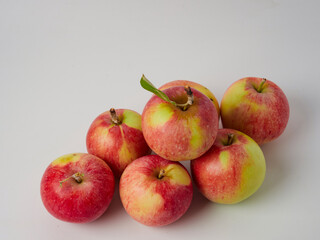 Gala apples isolate on white background