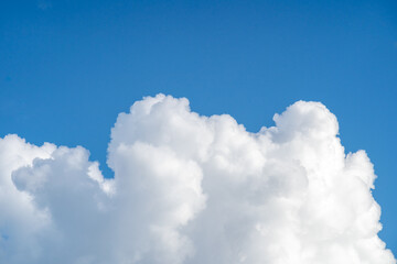 Naklejka na ściany i meble Background of Blue sky with cloud.