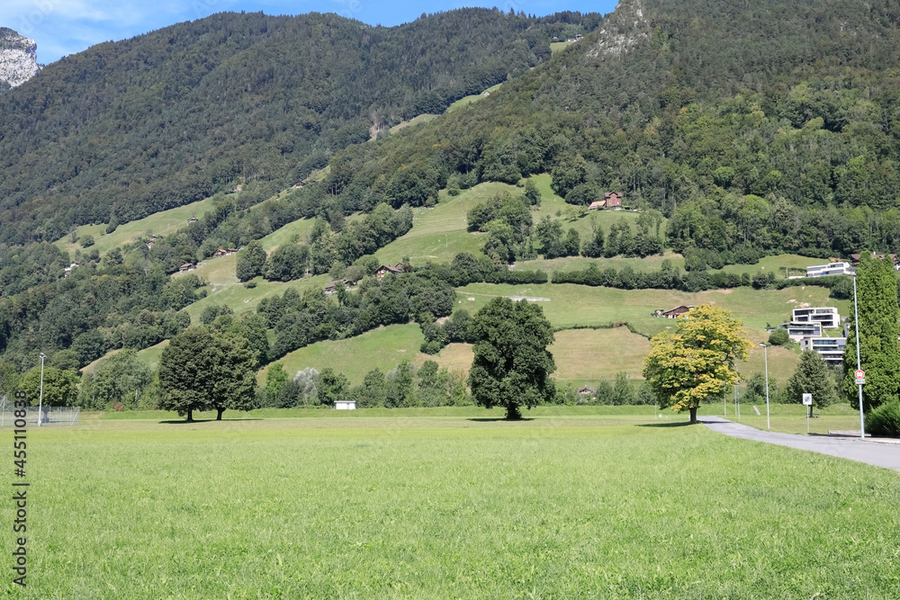 Wall mural The landscape of the hills in Brunnen