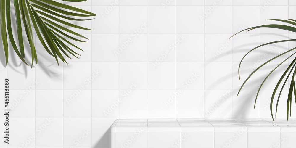 Poster abstract background for product branding. mock up scene with empty space minimal style. 3d render