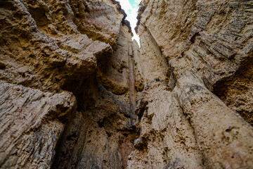 brown sand pillars at Ismila Archaelogy site