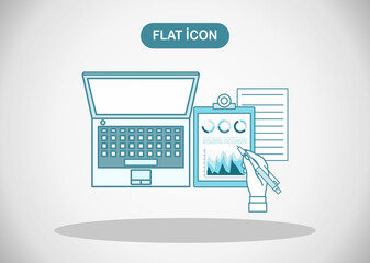 Vector modern flat design and business analysis and planning, consulting, team work, project management, brainstorming, research and development. Concepts web banner and printed materials. 