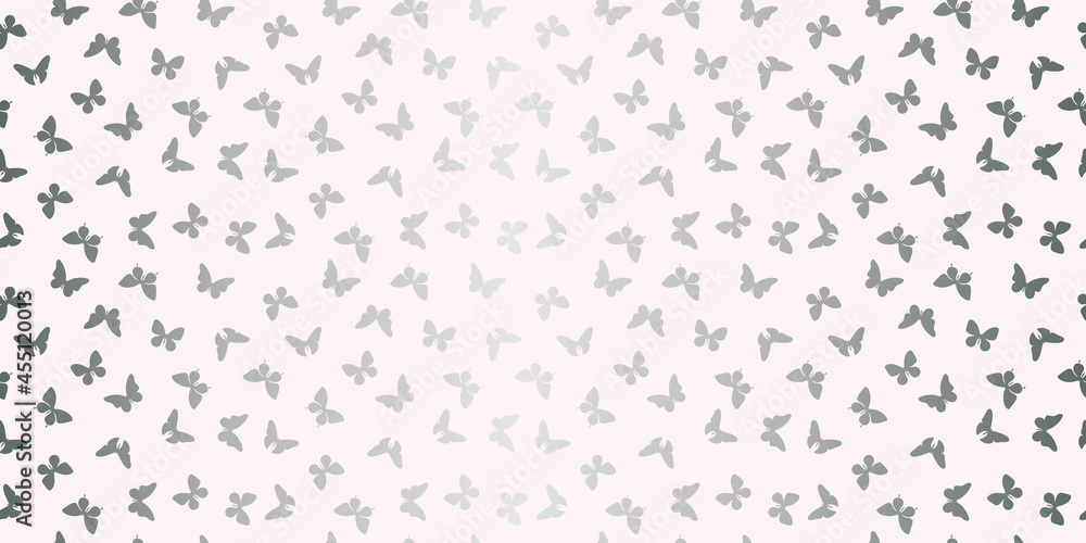Poster vector butterfly seamless repeat pattern wallpaper, background with butterflies