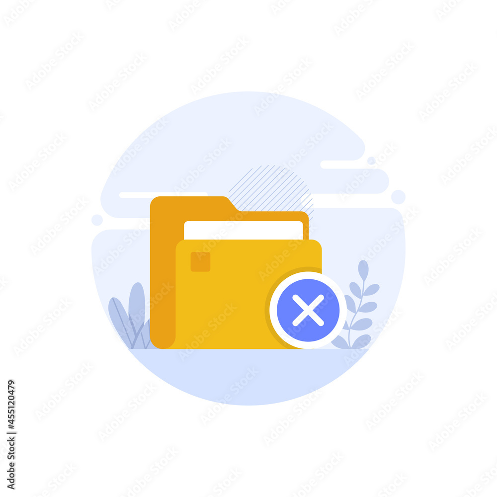 Poster no data vector flat conceptual icon style illustration. eps 10 file