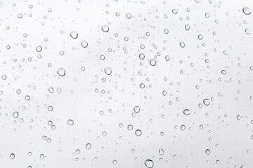 water drops on glass