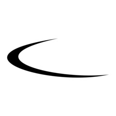 Swoosh company logo business vector template illustration.