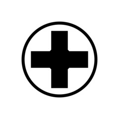 Plus sign. Positive symbol icon