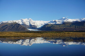Fototapeta na wymiar Skaftafell National Park water reflection