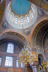 Fototapeta na wymiar Interior of famous and historic Uspenski Cathedral in Helsinki, Finland.