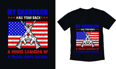 Veteran t-shirt design template