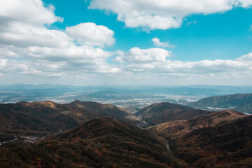 Fototapeta na wymiar Views from the Temple in Anyang, Korea