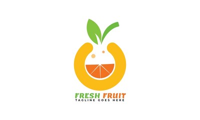 orange logo vector abstract design