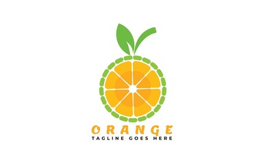 Vector eps 10, Orange logo illustration. Isolated white background. 