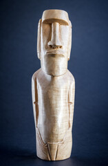 Traditional statue of a moai from Easter Island