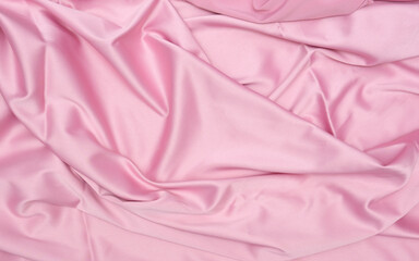 Smooth Elegant Light Pink Silk Satin Texture