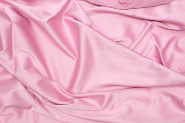 Smooth Elegant Light Pink Silk Satin Texture