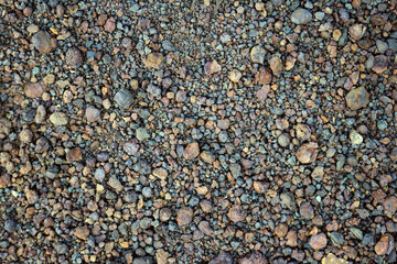 multicolored texture of stones and pebbles with different tones - texture pattern for a background