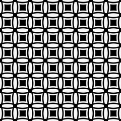 Black mesh with connected squares. Vector repeated squared shapes.