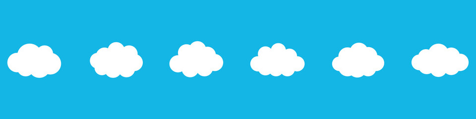 Vector of clouds collection	
