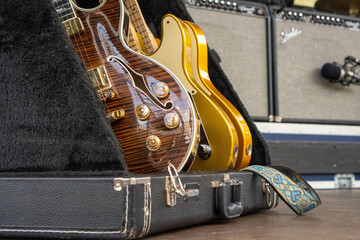 guitars in cases