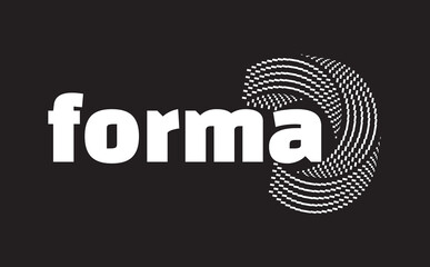 Geometric Vector Shape. Figure isolated on background.