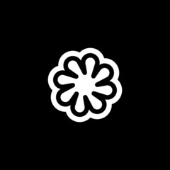 Geometric Vector Shape. Figure isolated on background.