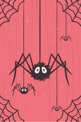 halloween spiders hanging