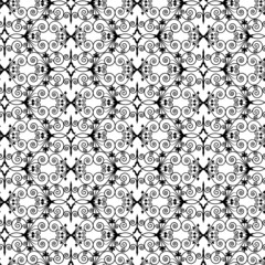 black openwork pattern