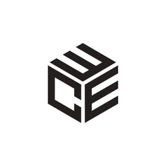 Hexagon logo with the letters WCE design
