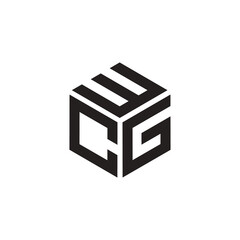 Hexagon logo with the letters WCG design