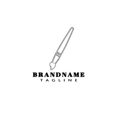 paint brush cartoon logo cartoon icon design vector illustration