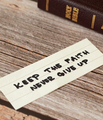 Faith and firm belief in God Jesus Christ. Never give up on hope and trust in the LORD. Inspiring...